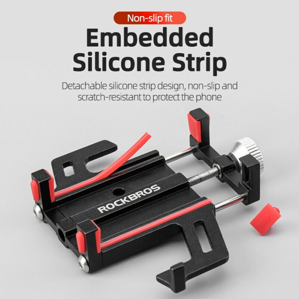 ROCKBROS CNC Aluminum Motorcycle Phone Mount with Vibration Dampener - image 7