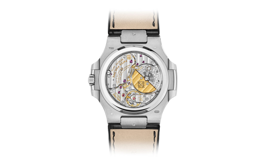 Nautilus Date, Moon Phases Watch, 18k White Gold, 40mm, Ref# 5712G-001