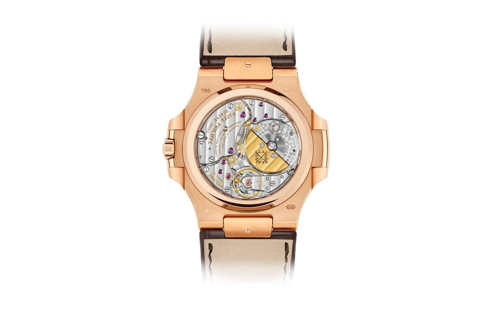 Nautilus Date, Moon Phases Watch, 18k Rose Gold, 40mm, Ref# 5712R-001