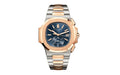 Nautilus Flyback Chronograph, Date Watch, 18k Rose Gold and Stainless Steel, 40, 5 mm, Ref# 5980/1AR-001