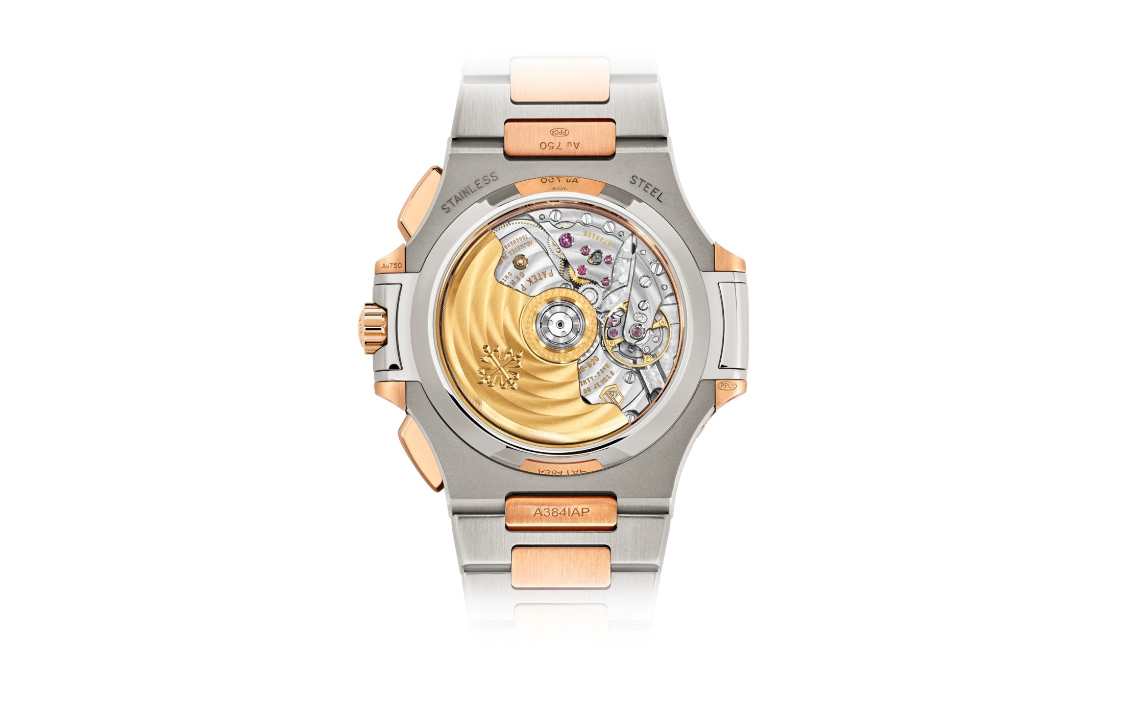 Nautilus Flyback Chronograph, Date Watch, 18k Rose Gold and Stainless Steel, 40, 5 mm, Ref# 5980/1AR-001