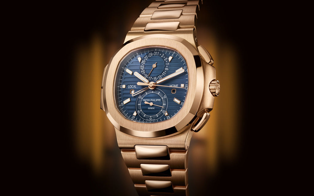 Nautilus Travel Time Chronograph Watch, 18k Rose Gold, 40, 5 mm, Ref# 5990/1R-001