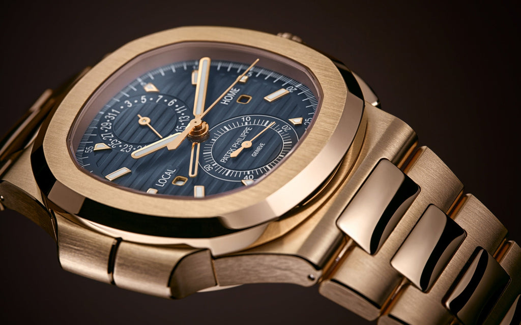 Nautilus Travel Time Chronograph Watch, 18k Rose Gold, 40, 5 mm, Ref# 5990/1R-001