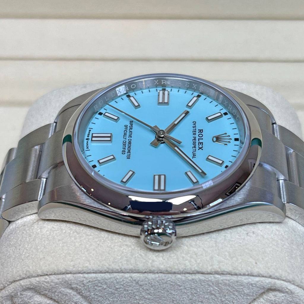 Oyster Perpetual 36, Turquoise blue dial, 36mm, Oystersteel Ref# 126000-0006