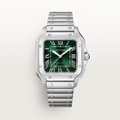 Unworn Santos de, Stainless Steel, 41.9mm x 35.1mm, Ref# WSSA0061, box and papers