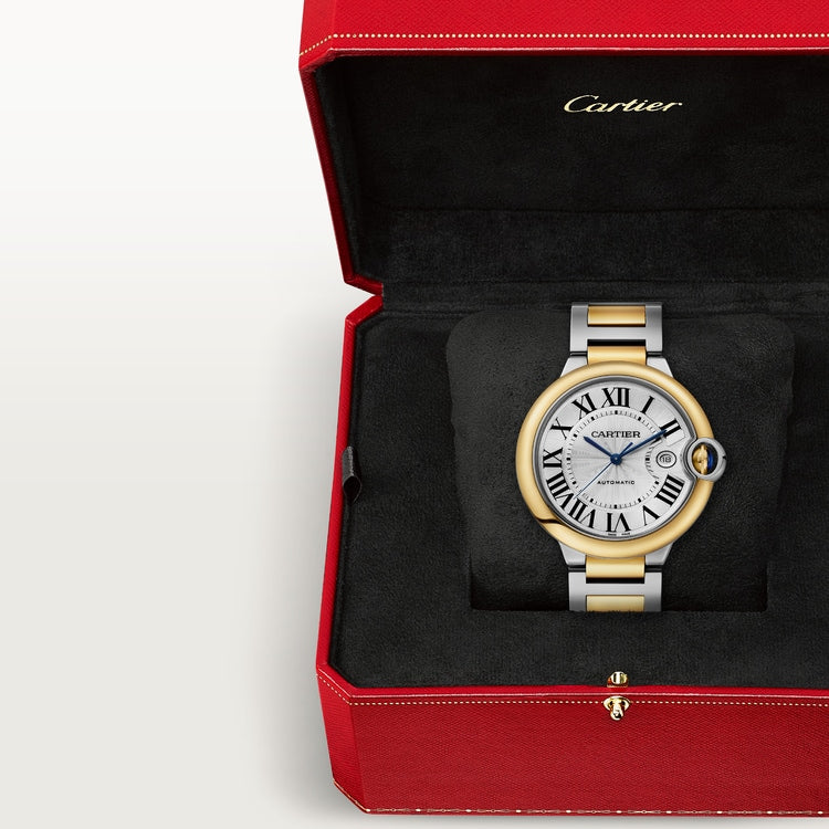 Unworn Ballon Bleu, Stainless Steel and 18k Yellow Gold, 42mm, Ref# W2BB0039, box and papers