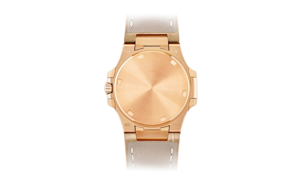 Nautilus Quartz Diamond Ladies Watch, 18k Rose Gold, 32mm, Ref# 7010R-011