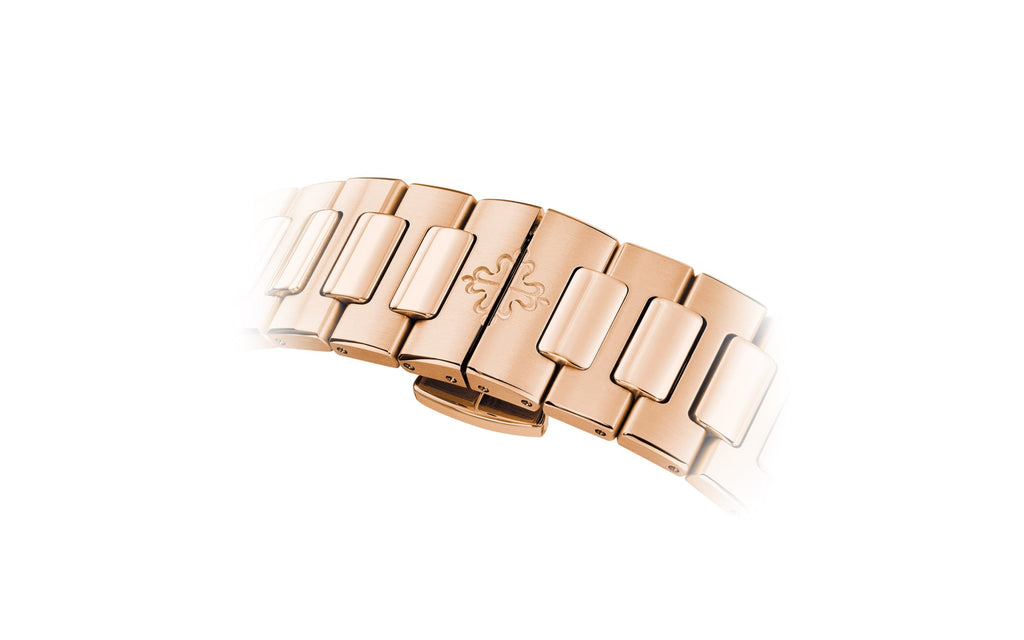 Nautilus Ladies Automatic Watch, 18k Rose Gold and Diamonds, 35, 2mm, Ref# 7118/1200R-010