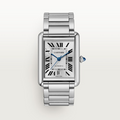 Unworn Tank Must de, Extra-large Stainless Steel, 41mm x 31mm, Ref# WSTA0053, box and papers