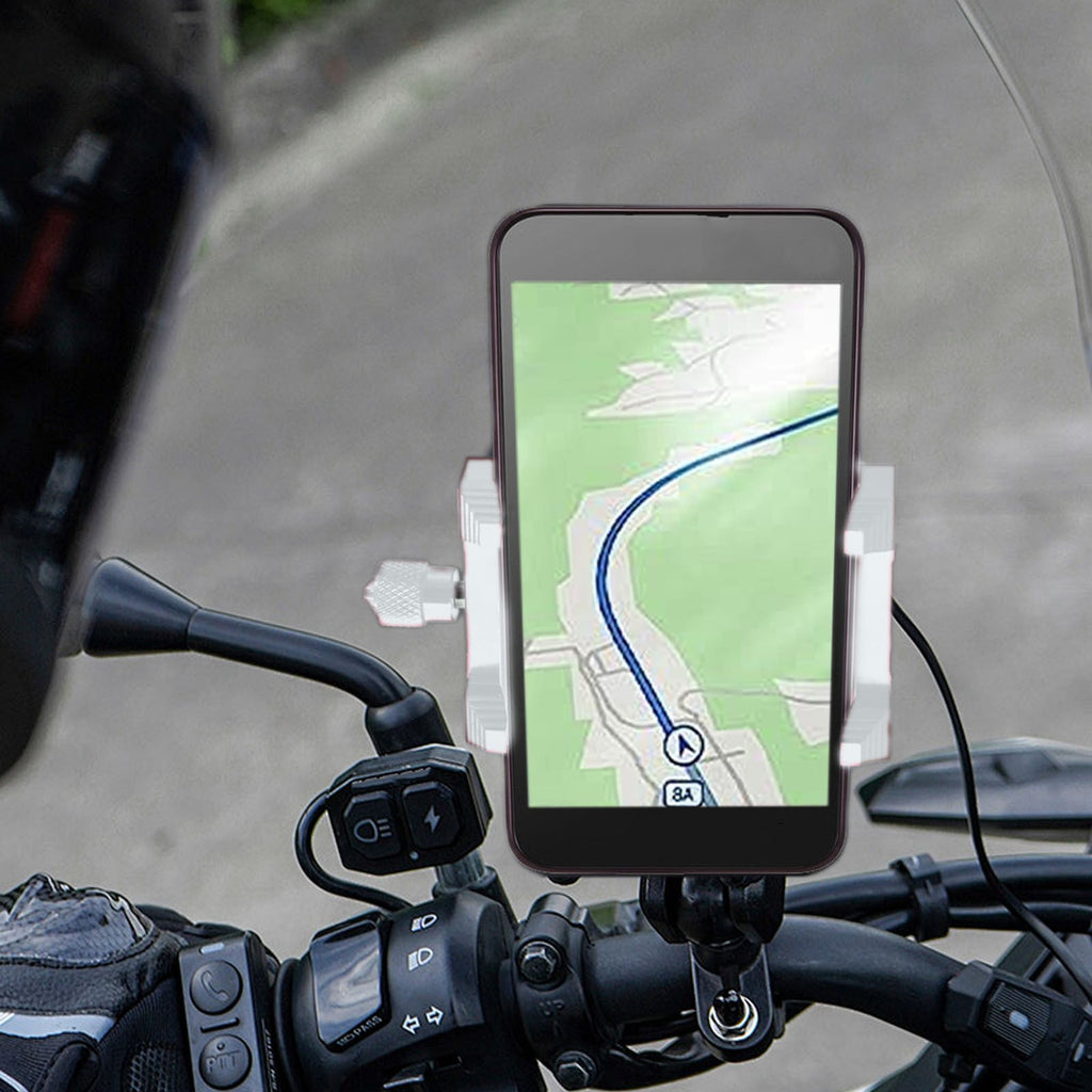 SCNOR CNC Aluminum 360° Motorcycle Phone Mount - image 5