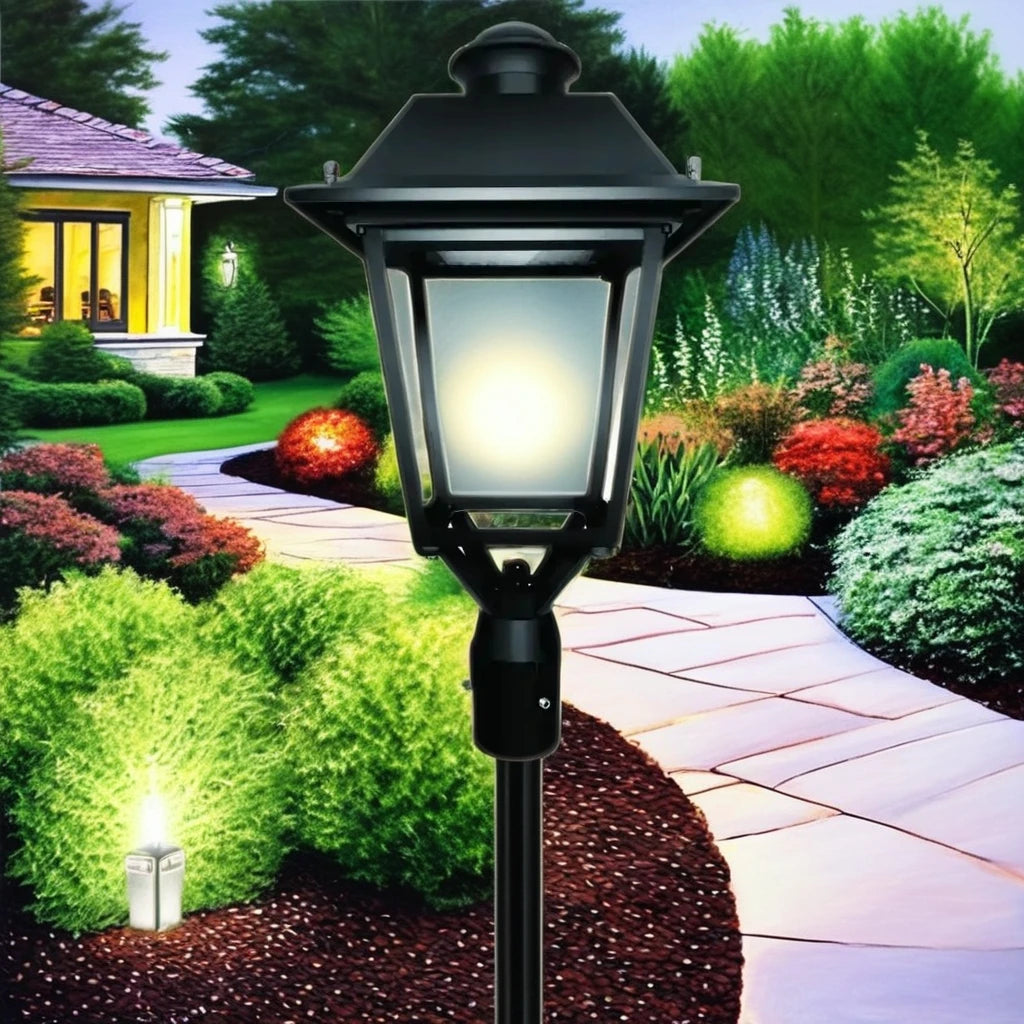 IP65 Waterproof AC LED Garden Light Outdoor Aluminum Motion Sensor & Remote Control Area