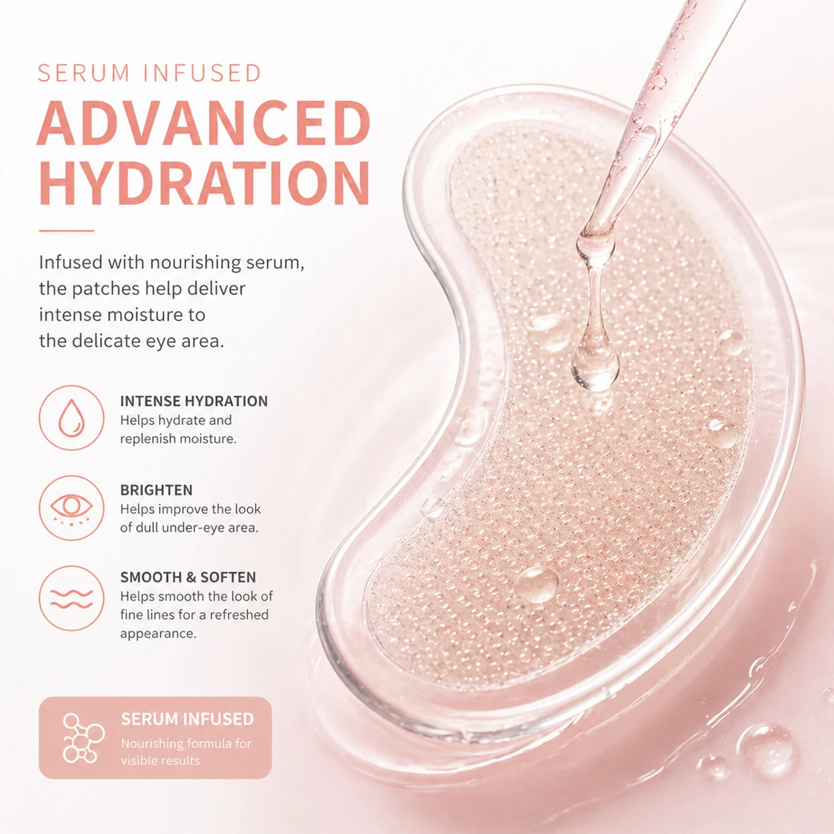 Hyaluronic Acid Under-Eye Patches with Aloe Vera and Collagen, 58 g - image 3