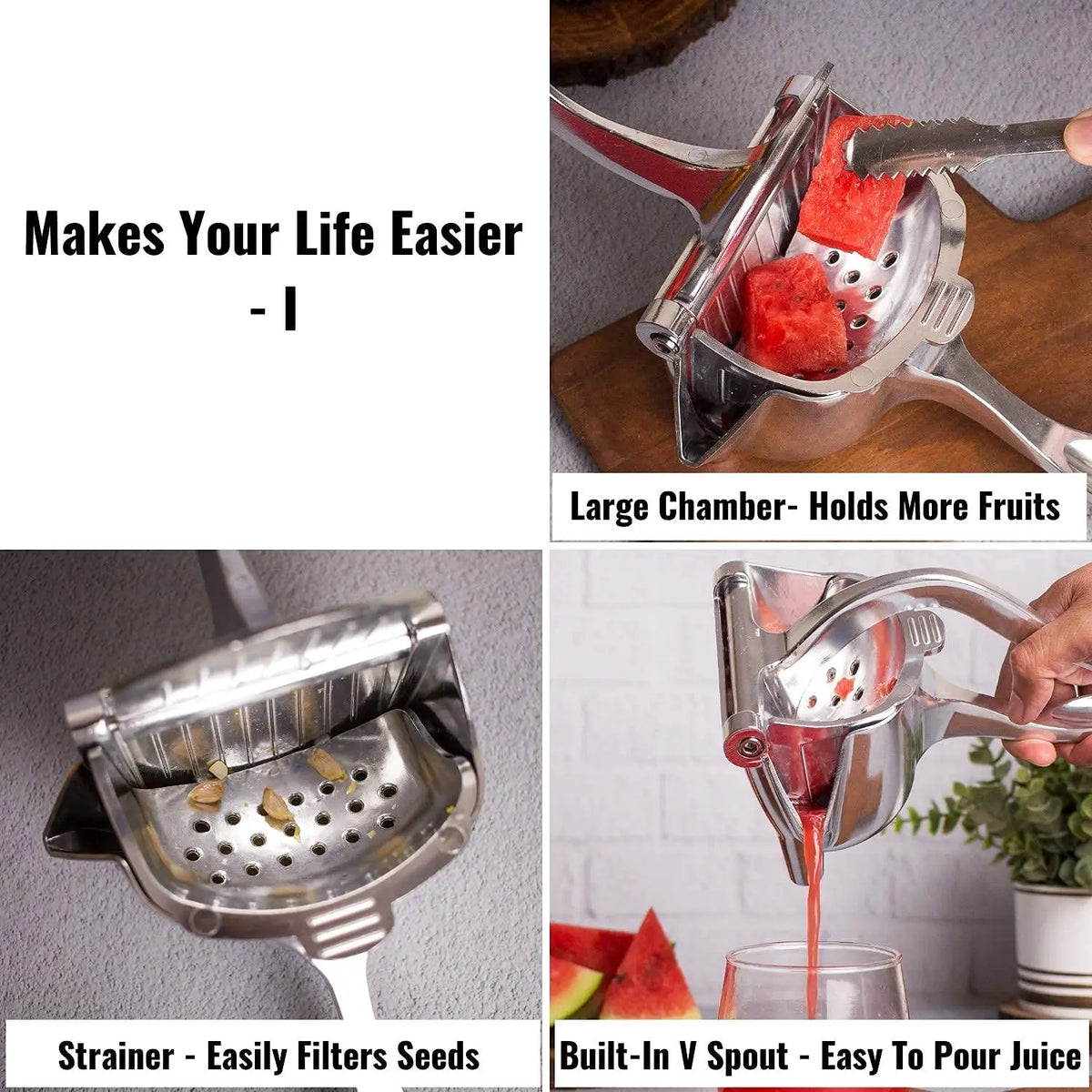 Handheld Aluminum Lemon Squeezer and Reamer for Home and Restaurant - image 5