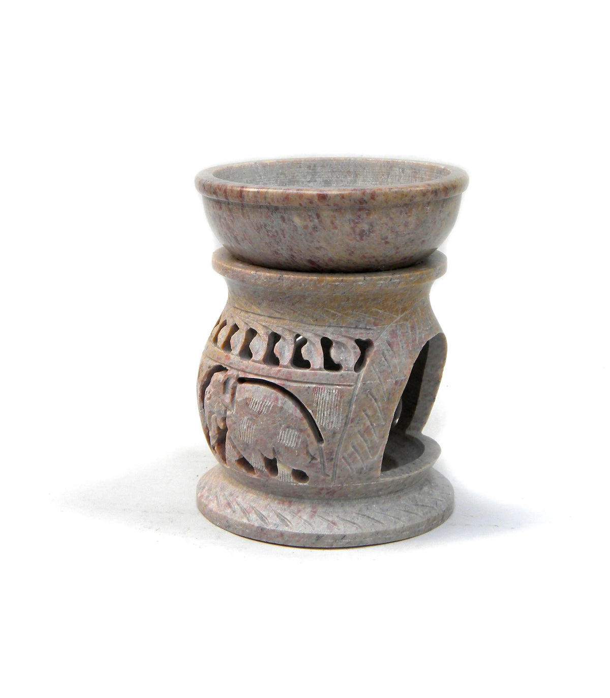 Natural Stone Aroma Oil Burner Lamp, Non-Electric, 20 cm Tall - image 5