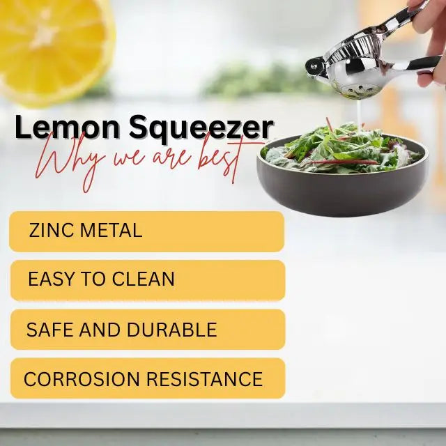 Hand Press Manual Citrus Juicer for Oranges Pomegranates Lemons Limes Zinc Metal Lemon