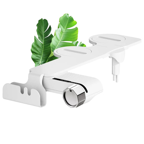 Self-Cleaning Dual Retractable Nozzles Bidet Attachment Adjustable Water Pressure Rear