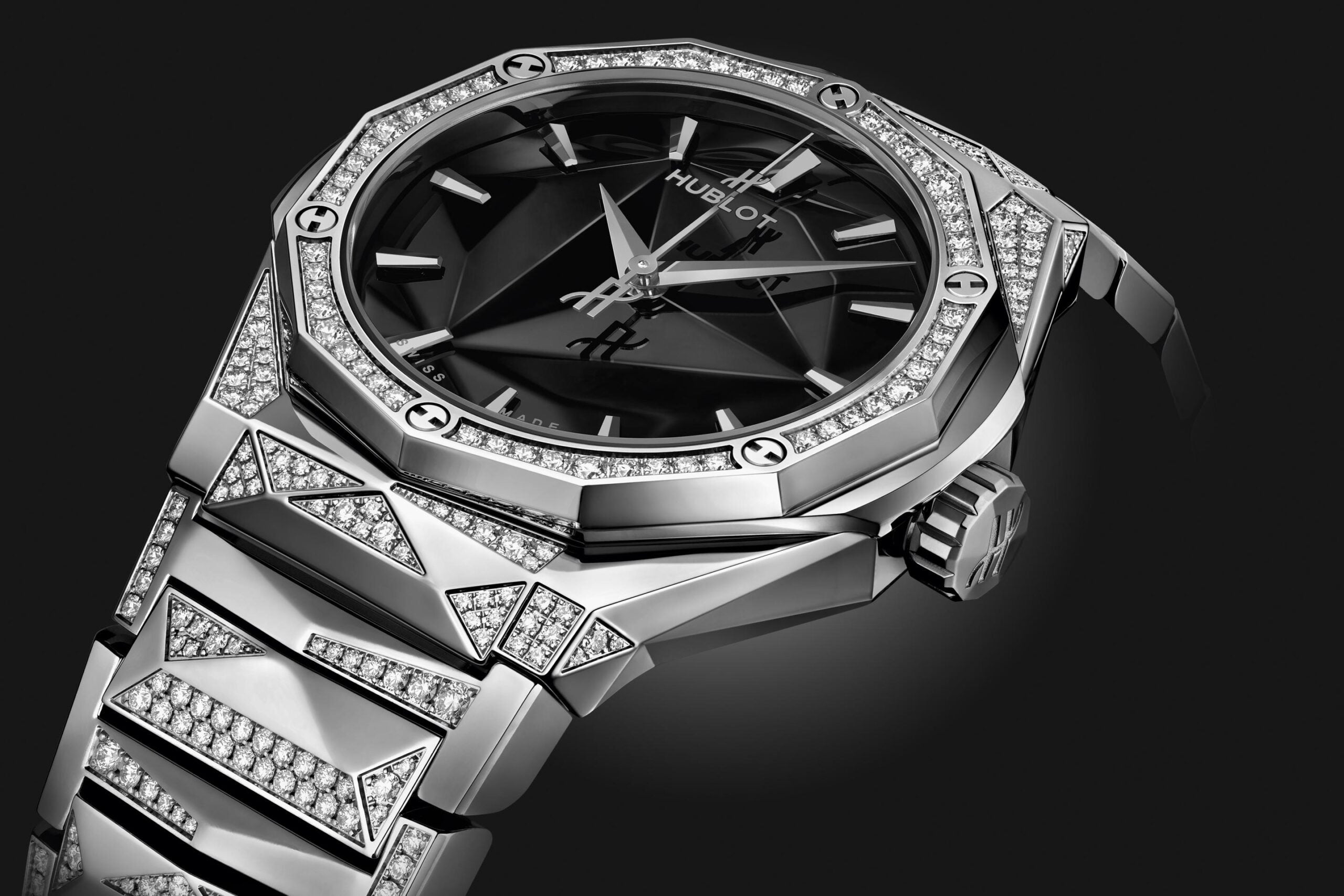 Classic Fusion ORLINSKI BRACELET TITANIUM ALTERNATIVE PAVÉ Ref# 550.NS.1800.NS.3804.ORL22