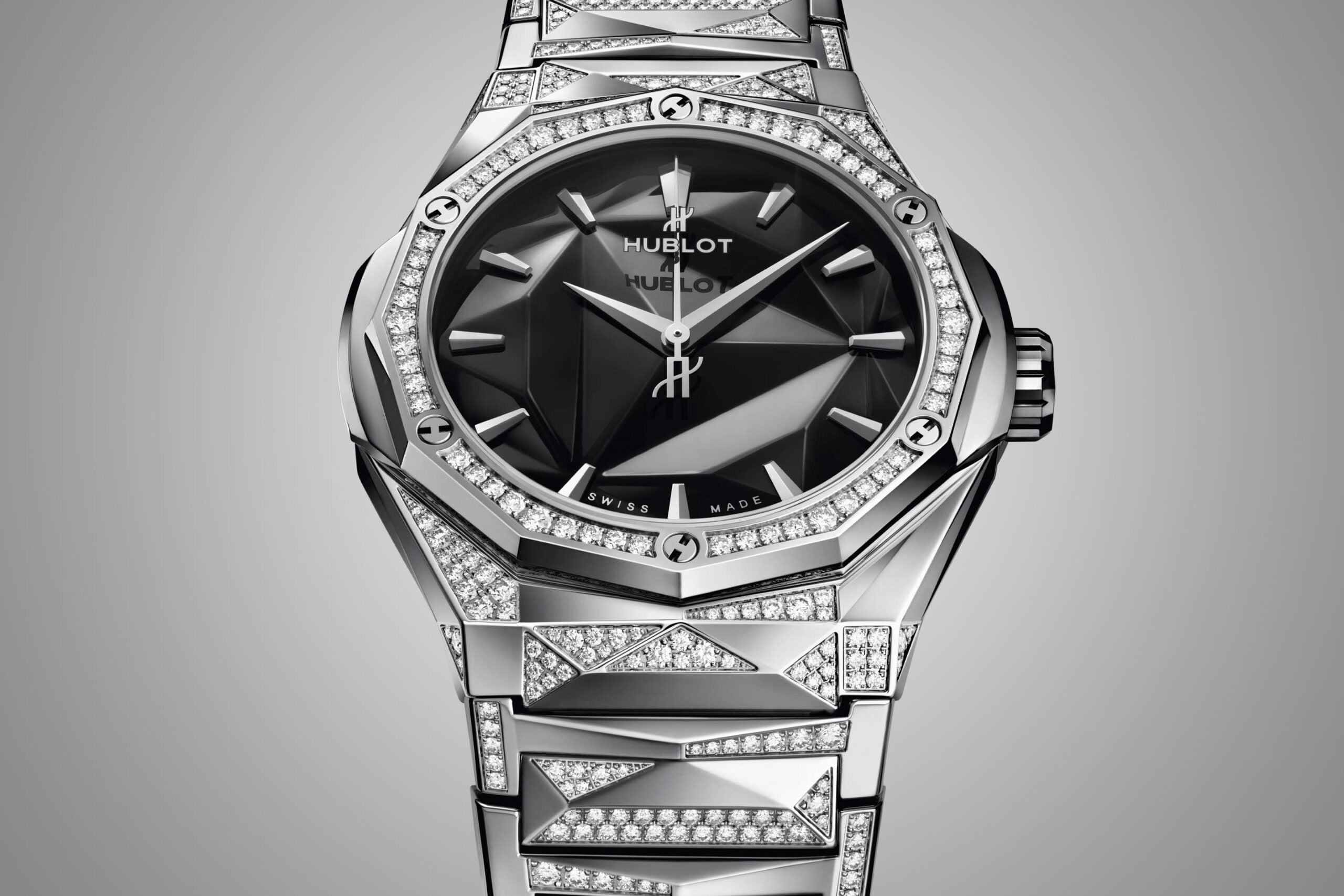 Classic Fusion ORLINSKI BRACELET TITANIUM ALTERNATIVE PAVÉ Ref# 550.NS.1800.NS.3804.ORL22