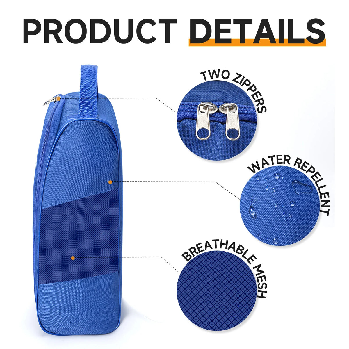 Waterproof Travel Shoes Bag Portable Handheld Shoes Organizer for Men Women