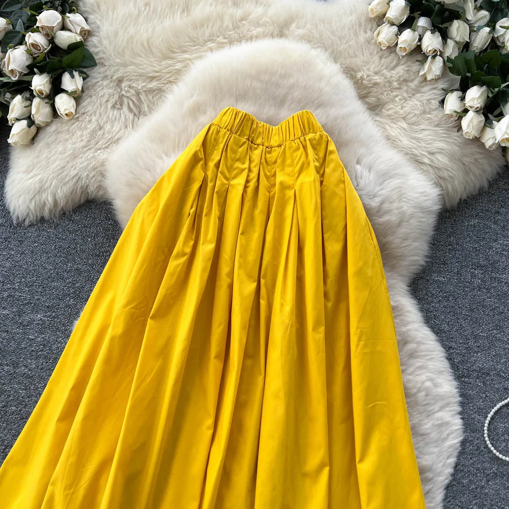 Draped Straight Skirt Women Skirts for Girls Casual Skirt Clothes Women