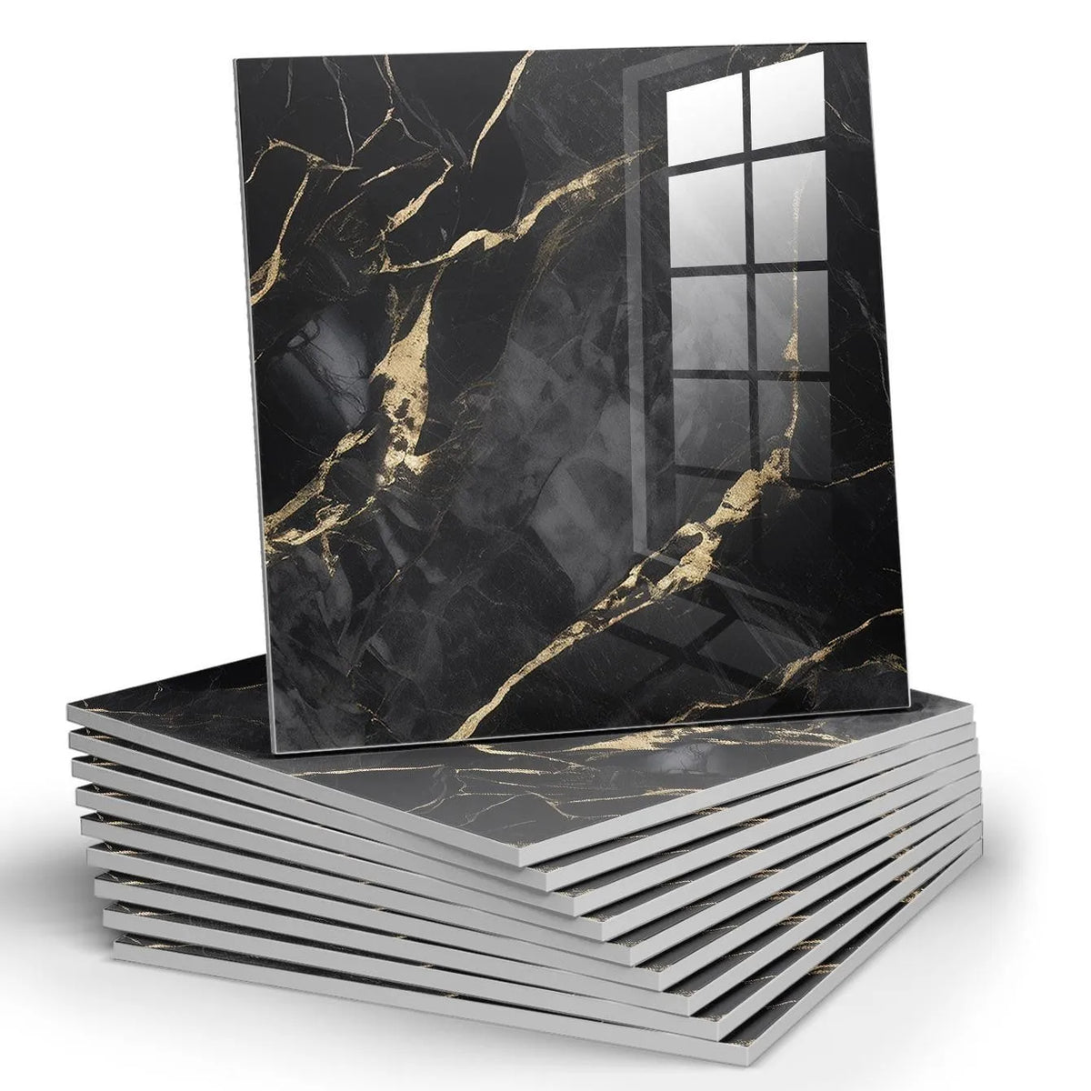 3D Marble Peel and Stick Wall Sticker Self Adhesive Foam Wallpaper Sheet for Living Room