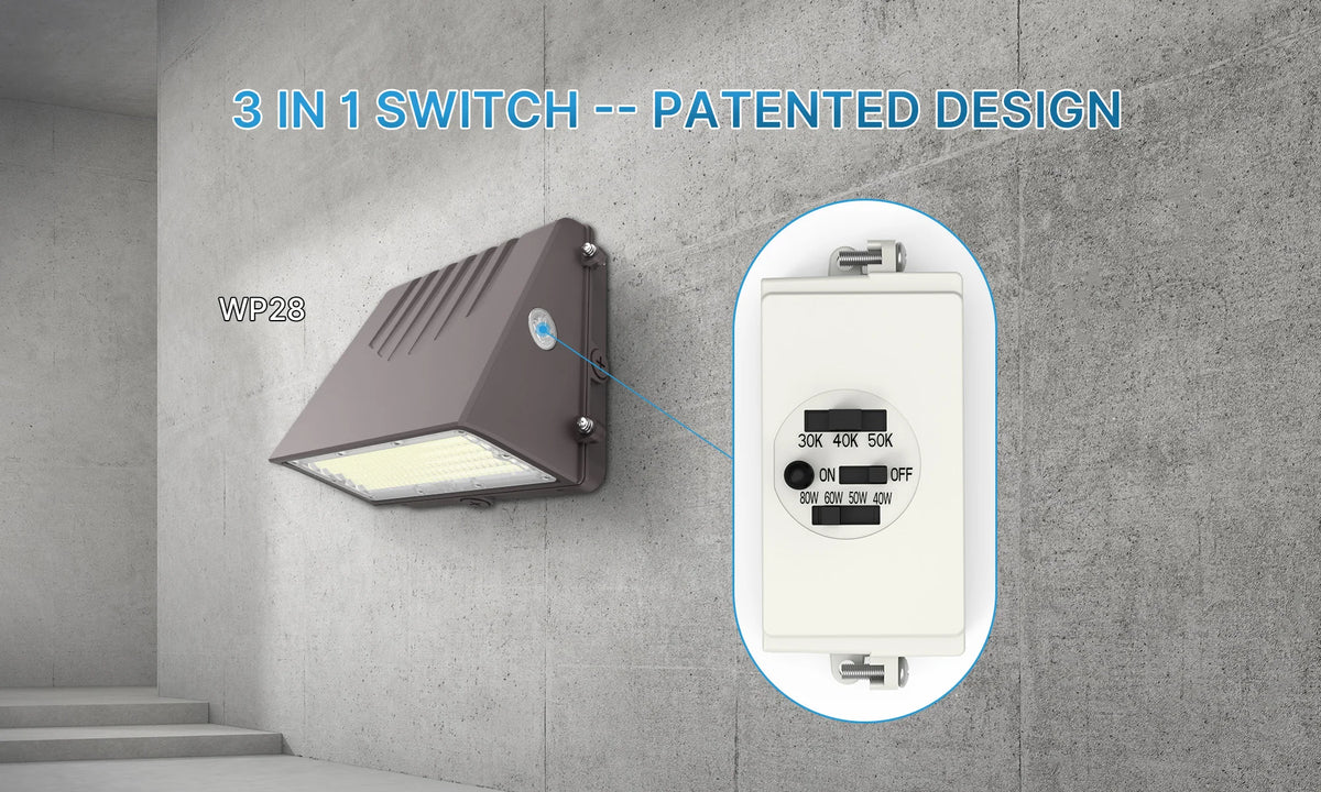 Aluminum LED Wall Pack Light, 40W or 80W, IP65, 170 lm/W - image 4