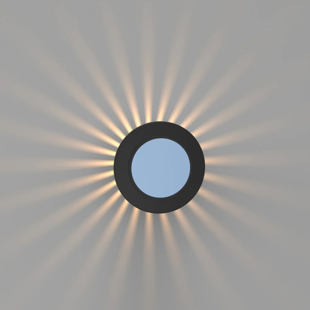 Small Solar LED Wall Light with Dusk Sensor, IP65 PC Body - image 3