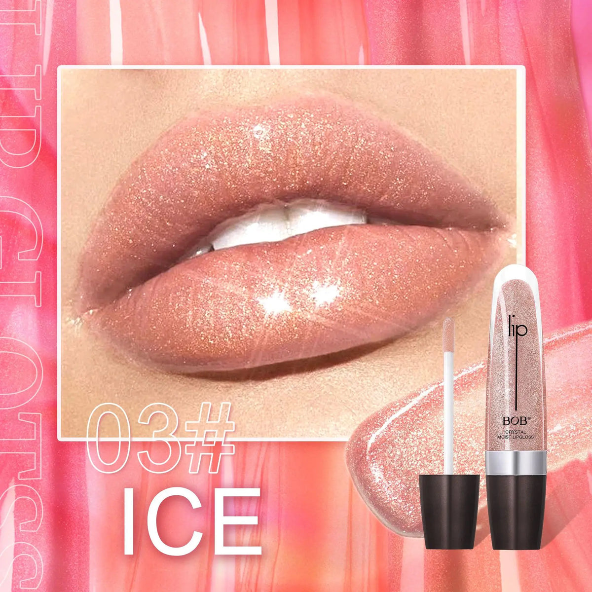 High-Pigment Vegan Peptide Lip Gloss, Travel Size, 12 Shades - image 9