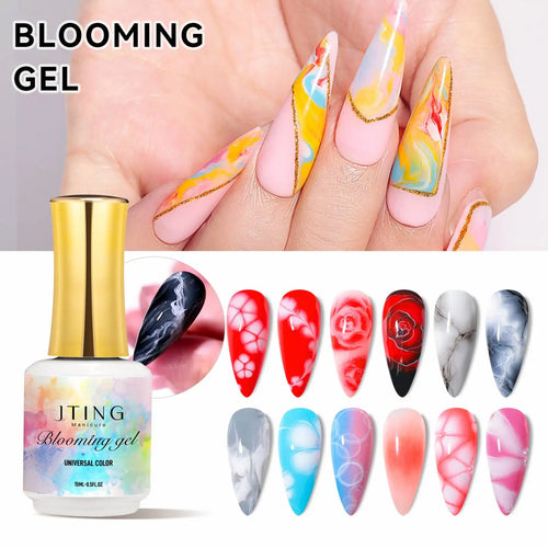 Nail Art Universal Colors Gradient Effect Blooming Gel Polish Top Coat 15 ML Bottle Clear