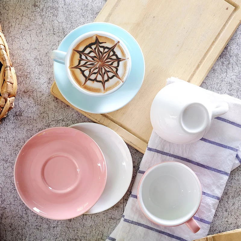 Classic Ceramic Coffee Cup and Saucer Set for Coffee or Tea - image 3