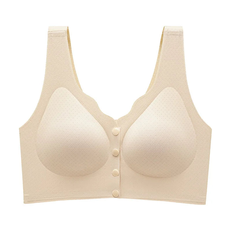 Front-Closure Vest-Style Bra, Wire-Free Nylon, Sizes L–5XL - image 2