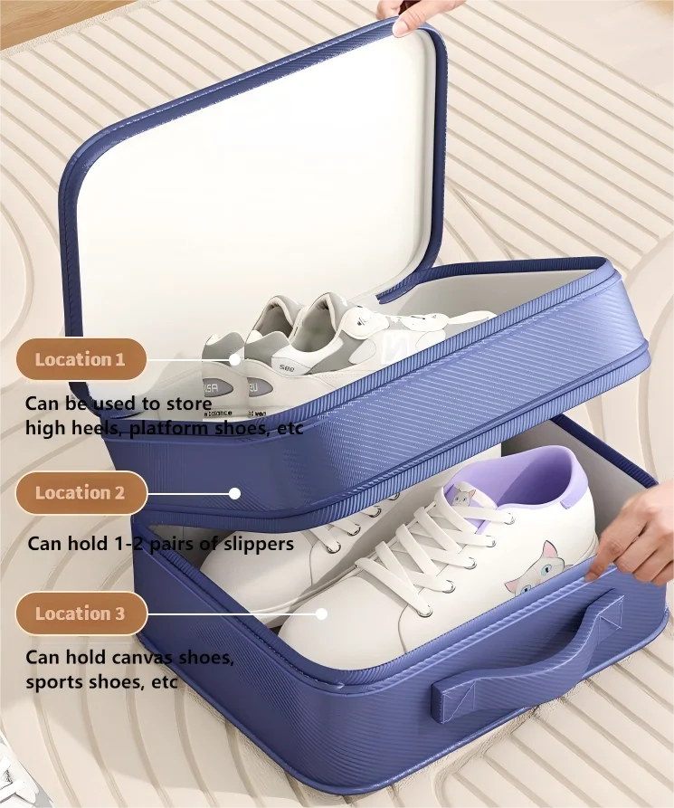 Extra-Large Waterproof Oxford Shoe Organizer Duffle with Zipper - image 2