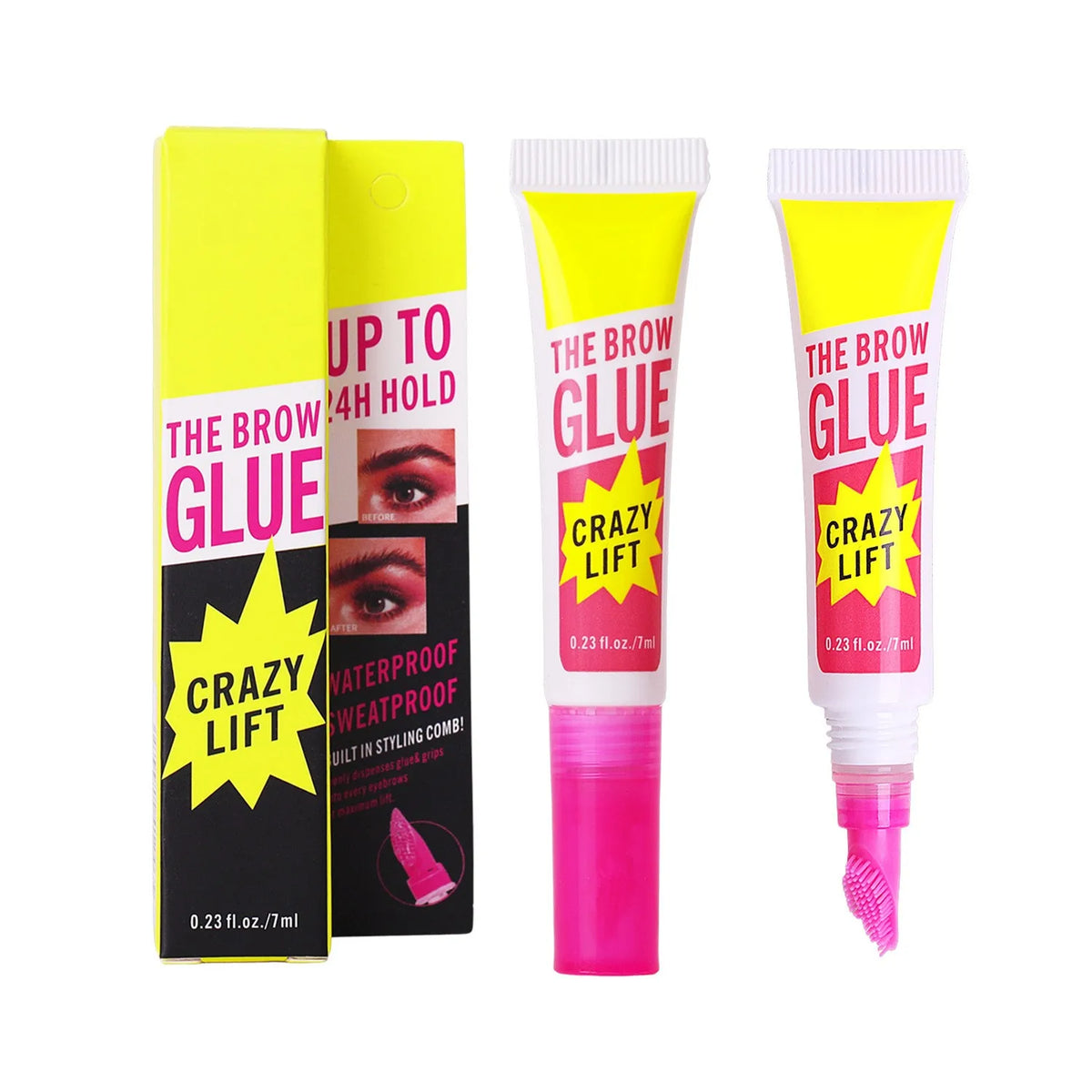 7ml Soft Tube No Brand Name Clear Color Eyebrow Wax Gel Eyebrow Style Fixing Glue