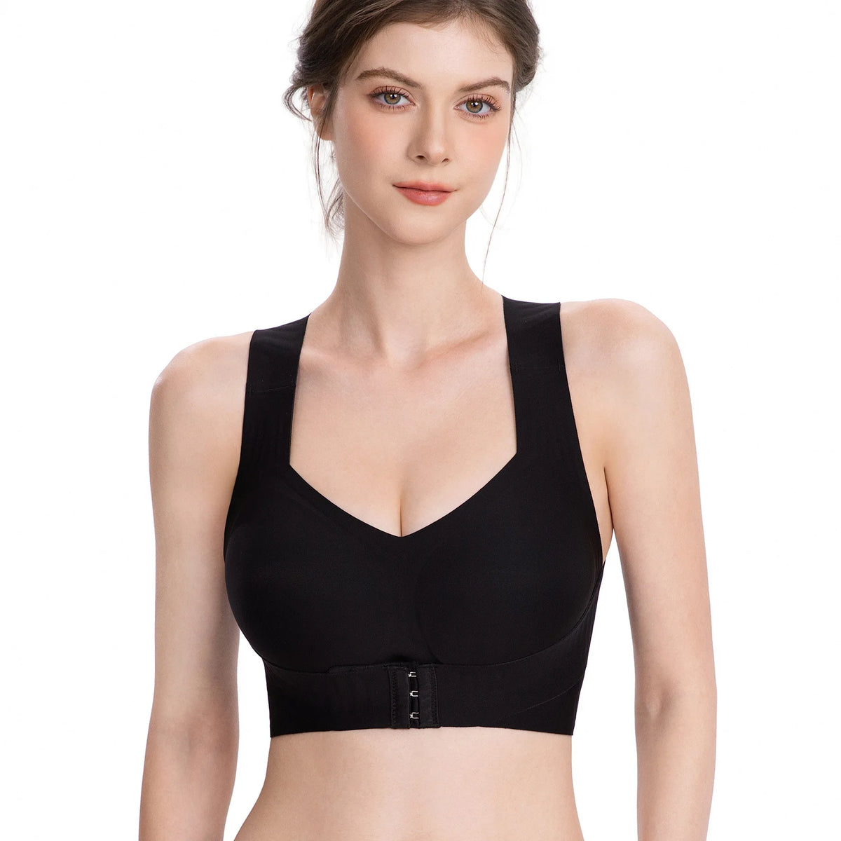 Seamless Nylon Push-Up Bralette with 4-Row Hook Back, S–3XL - image 7