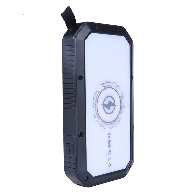 20,000mAh Foldable Solar Power Bank with Wireless Charging - image 4