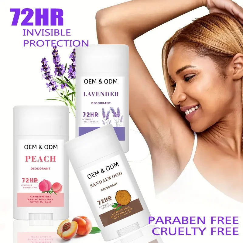 Refillable Whole-Body Deodorant Stick with Natural Herbs, 75 g - image 8
