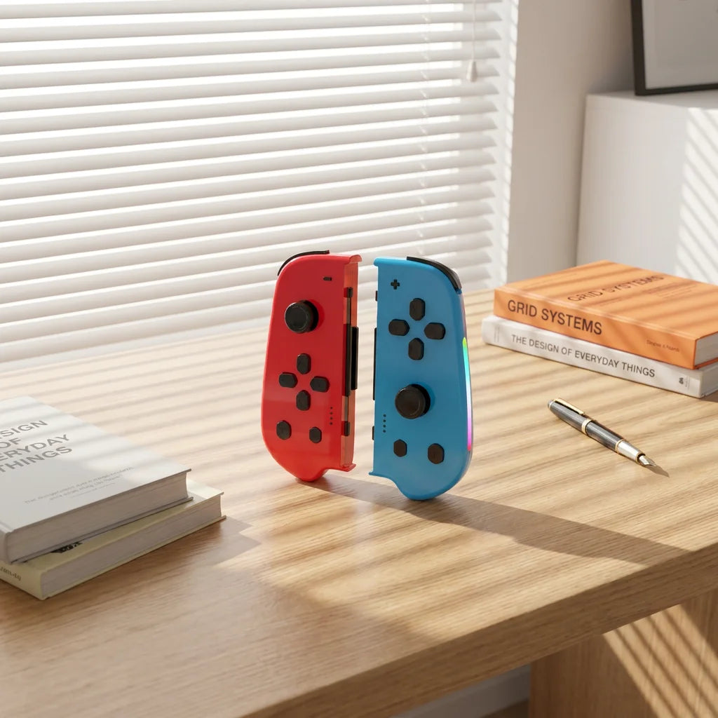 Replacement Joy-con Controller, NFC & 360° Hall-Effect Joysticks, Compatible with Switch