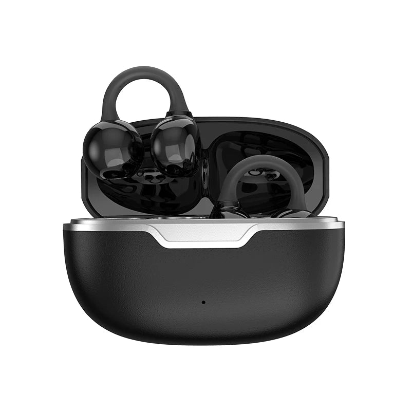 Open-Ear Clip Earbuds for Office, Bluetooth 5.4, Touch Control