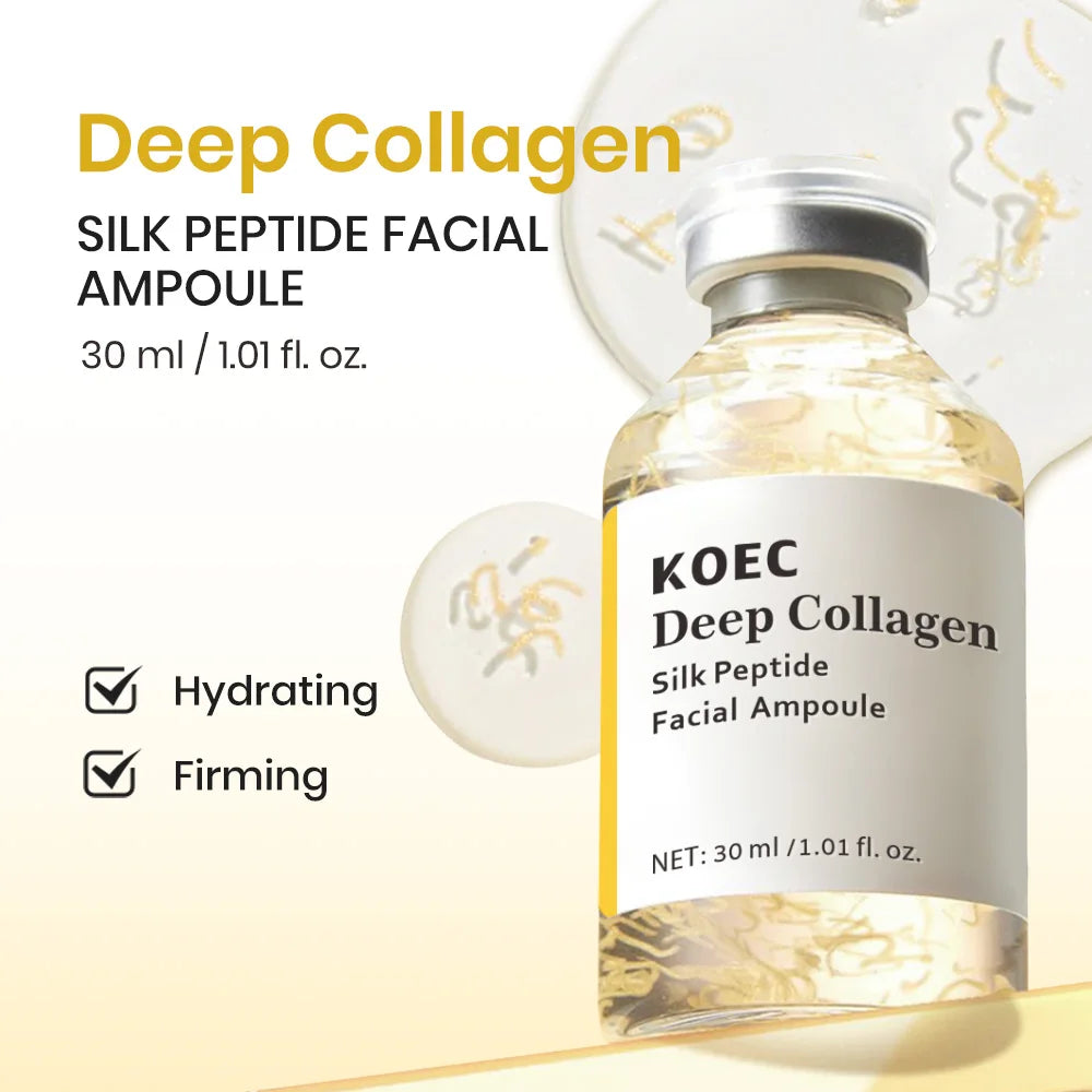 Deep Collagen Silk Peptide PDRN Facial Ampoule Intensive Lifting Serum for Face
