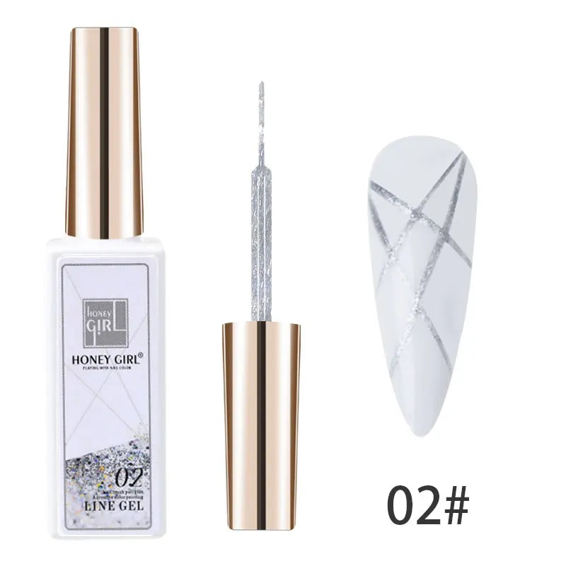 Spider Gel Liner for Nail Art Lines and Webs, 8 ml, 12 Shades - image 8