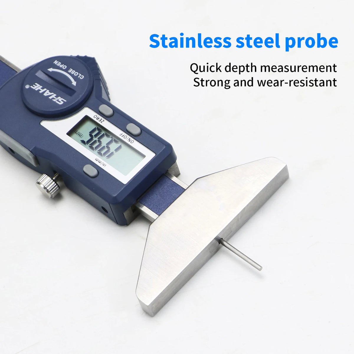 Stainless Steel Digital Depth Gauge, 0-25 or 0-50 mm, 0.01 mm - image 5