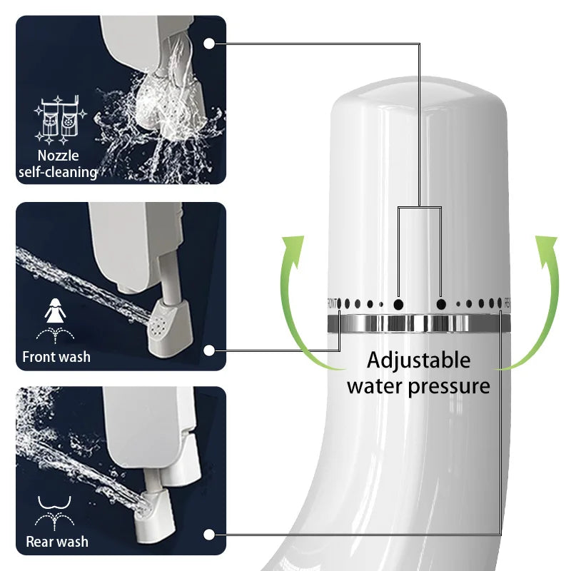 Bathroom Feminine Wash Smart Bidet Toilet Attachment Modern Plastic Hotel Use Easy