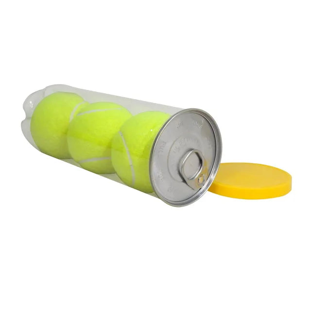 Durable 3 PK Adult Outdoor Padel Tennis Ball 65mm Diameter 125-135cm Bounce PET Rubber
