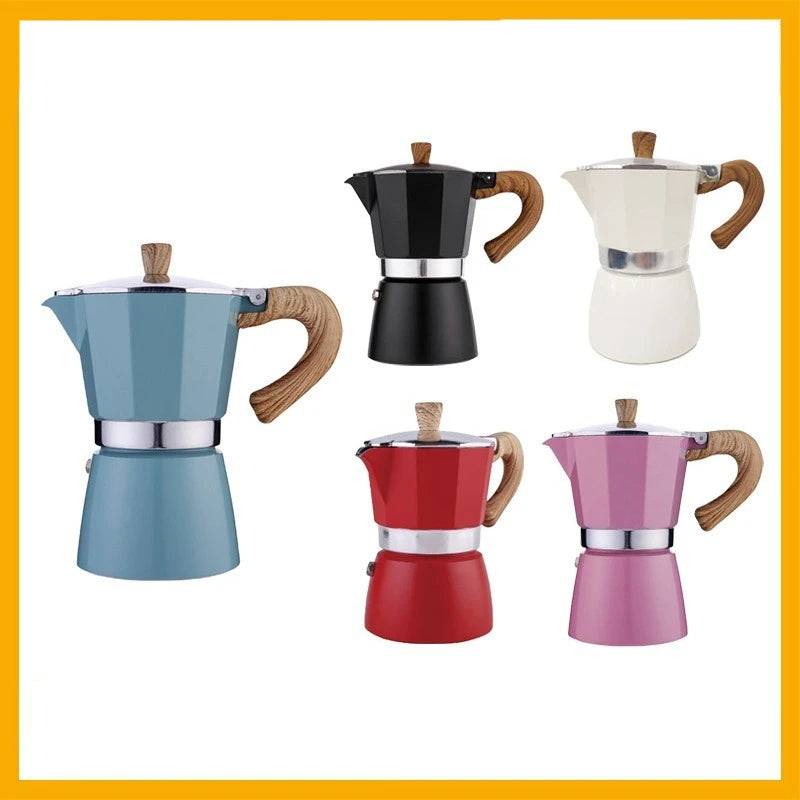 Lightweight 300 ml Aluminum Alloy Moka Pot for Home and Office - image 6