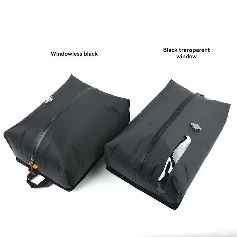 Reusable Zippered Compression Packing Bag, 44 x 29 x 15 cm, Black - image 4