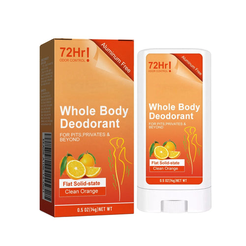 Unisex Herbal Solid-State Deodorant Stick Aluminum-Free Gentle Formula Natural Herb Scent