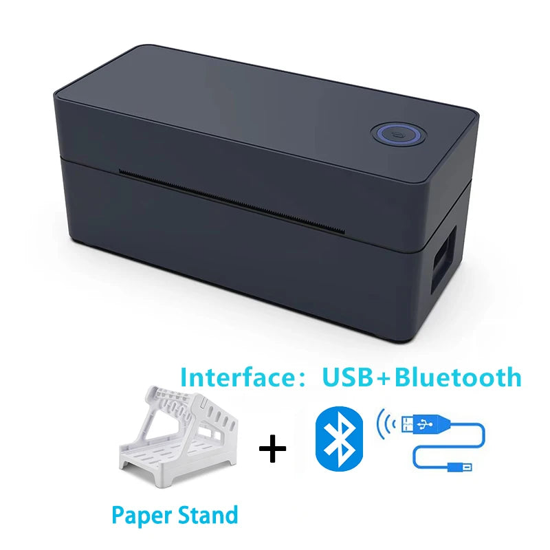 100 mm Thermal Shipping Label Printer for 4x6 Labels, Built-In Battery