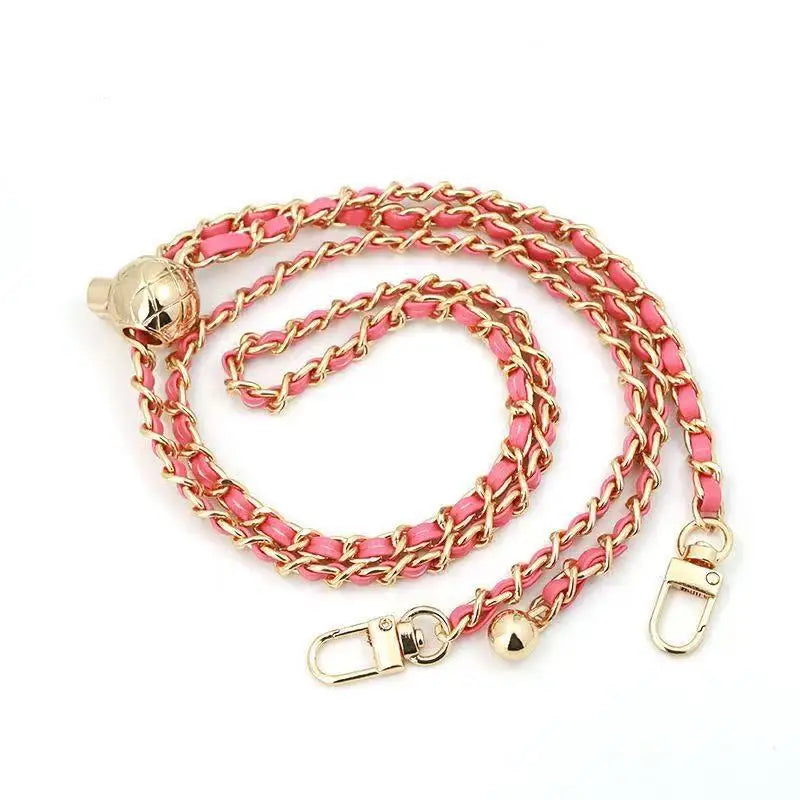 Adjustable Gold Metal Ball Chain Lanyard Crossbody Strap Accessory for Mobile Phone Case