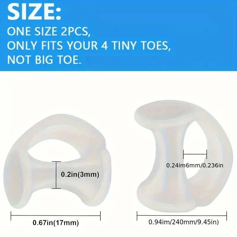 Silicone Toe Separators for Overlapping and Curled Toes, 10-Pack - image 6