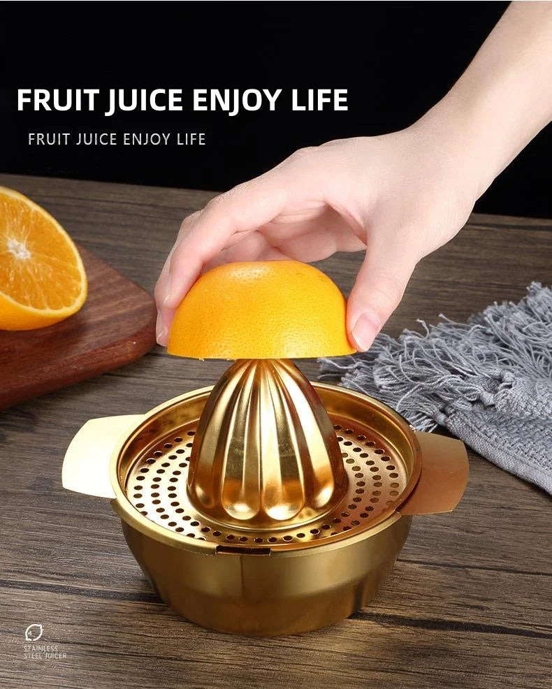 Stainless Steel Lemon Squeezer with Strainer, 201 or 304 Steel - image 3